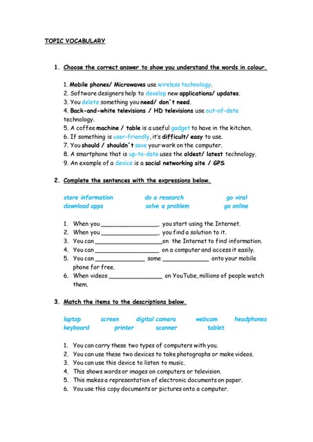 Bảng sơ đồ chủ đề với các nhánh từ vựng liên quan