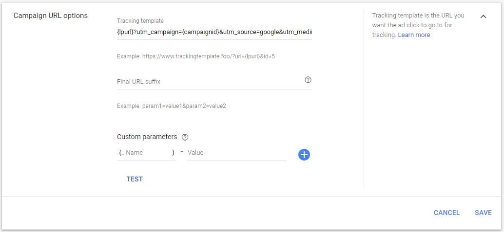 Giao diện cài đặt chiến dịch Google Ads với các tùy chọn location, schedule và bidding strategy