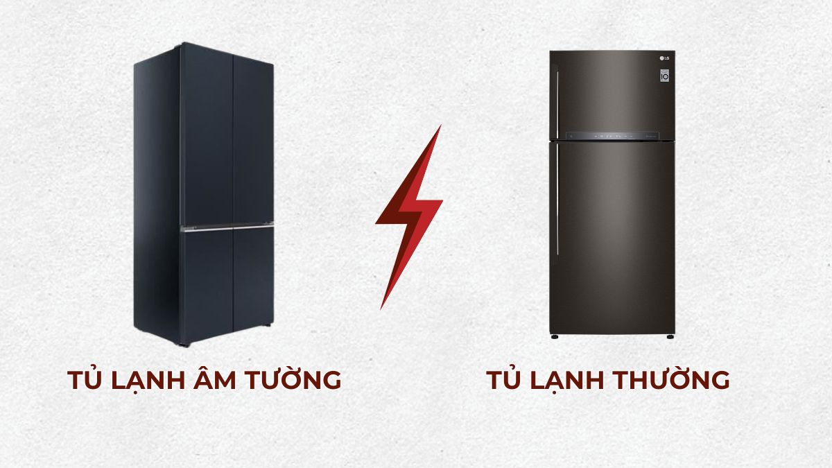 Tủ lạnh âm tường liền mạch