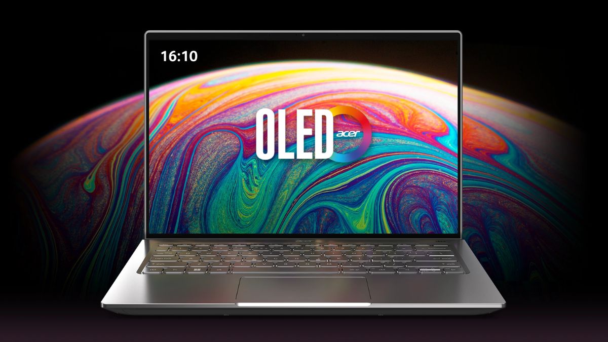 Cận cảnh tấm nền OLED trên laptop