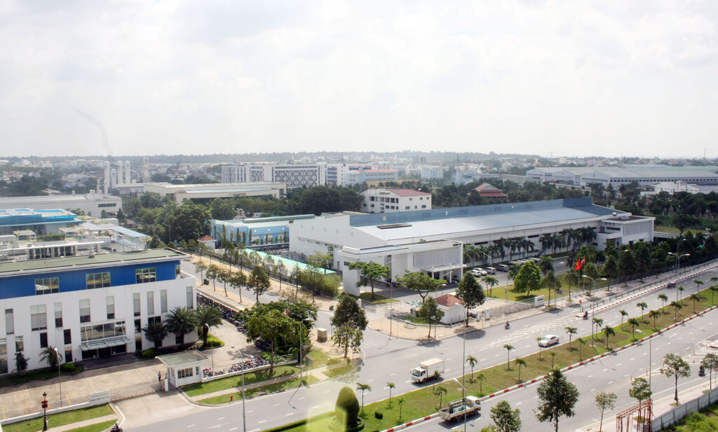 Khu vực gian hàng công nghệ nổi bật