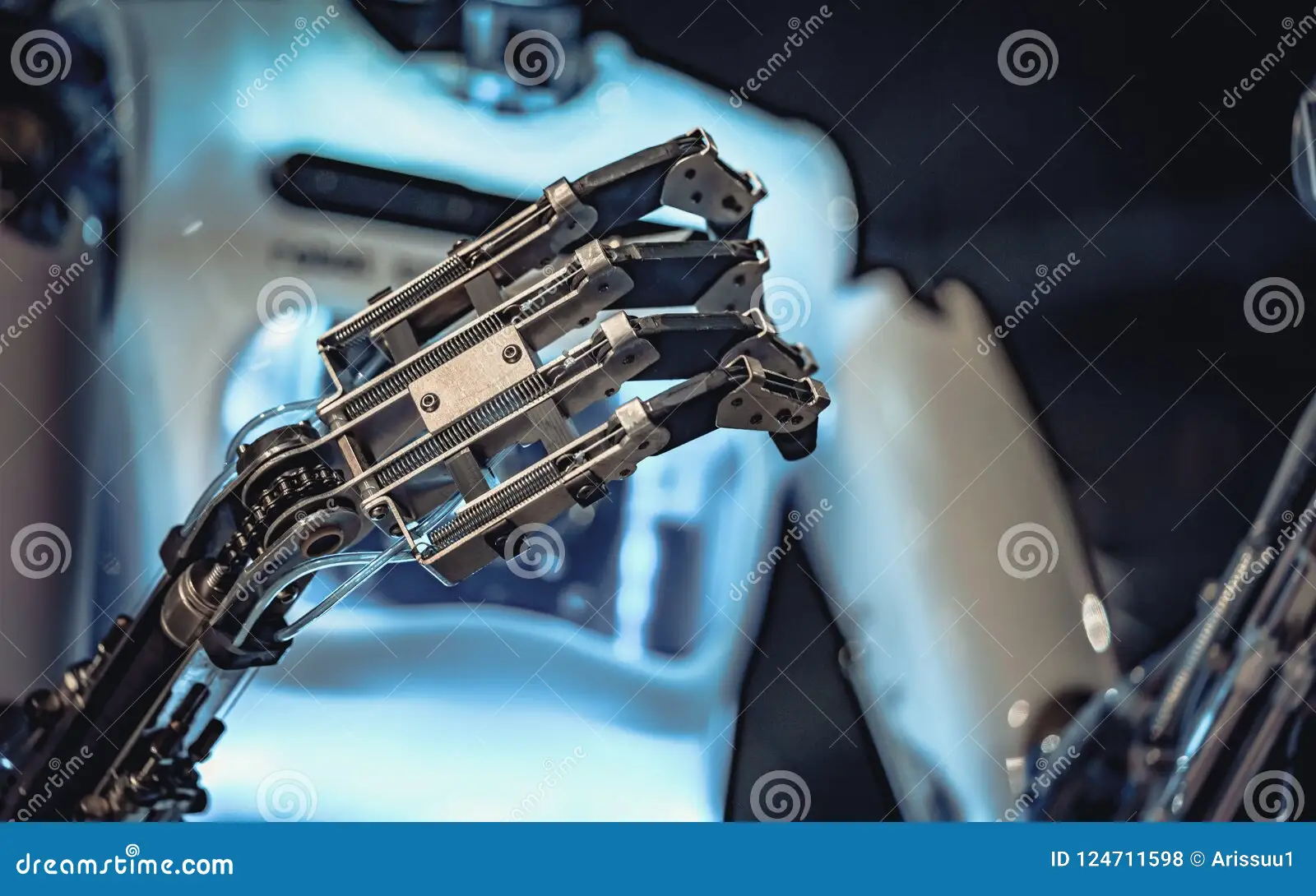 Hình ảnh cơ chế truyền động và bộ giảm tốc của bàn tay Revo 3