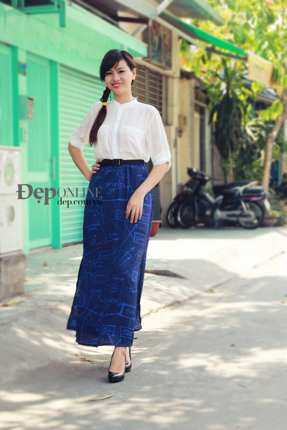 Lưu ý khi phối đầm maxi đi làm