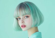Tóc ngắn xương quai xanh thanh lịch