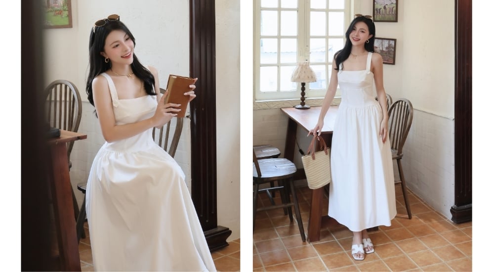 Đầm nữ dáng thanh mảnh