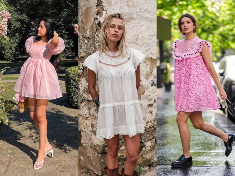 Biến tấu phong cách đầm babydoll cho mùa hè