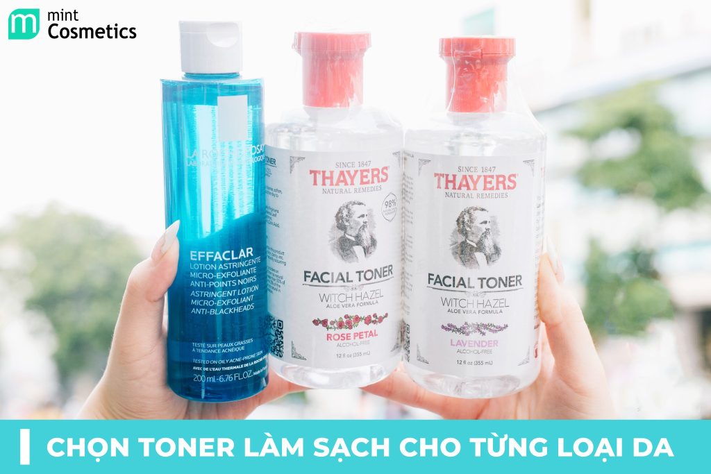 Sản phẩm làm sạch và toner cho mùa hè