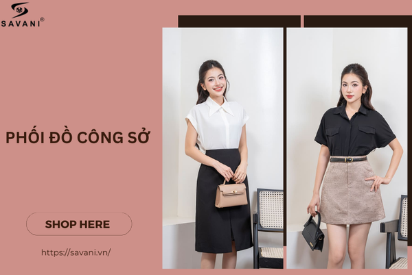Sơ mi kết hợp chân váy chữ A mang lại nét nữ tính và chuyên nghiệp