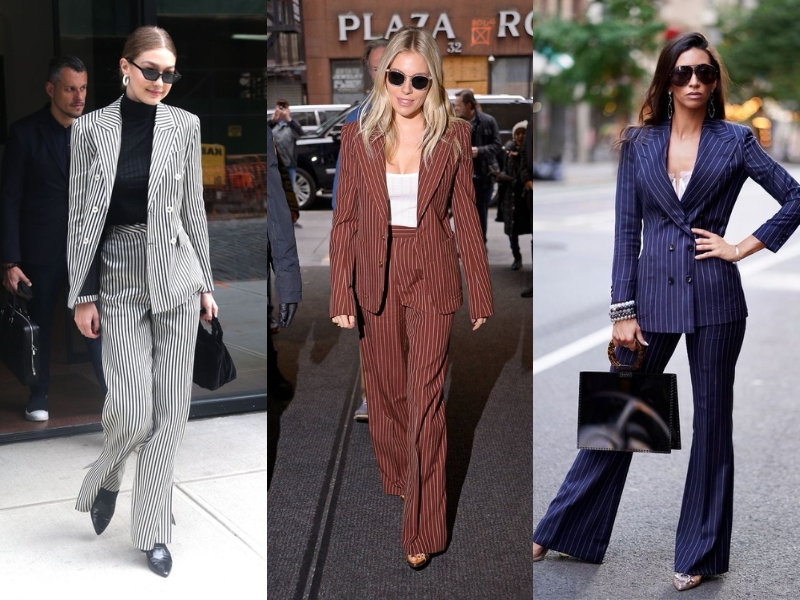 Phối áo thun dài tay, cardigan và quần jeans cho tiết trời se lạnh