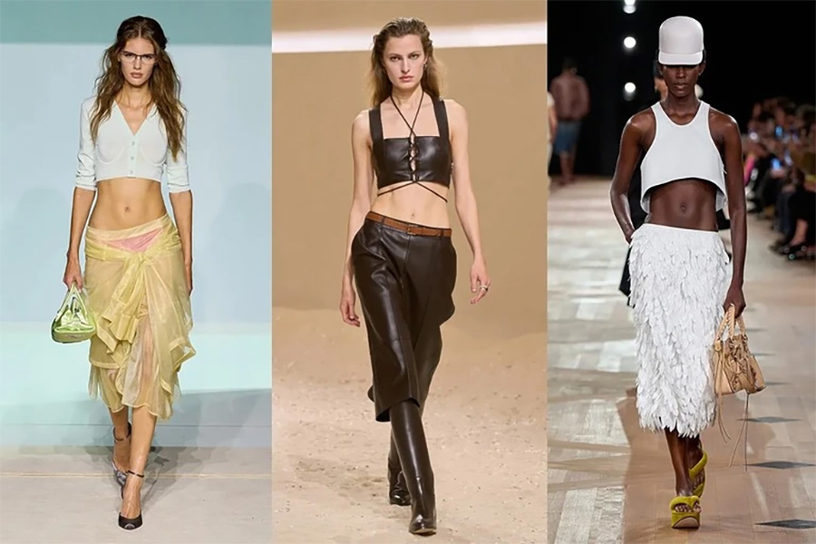 Cropped top tiếp tục khẳng định vị thế với các đường cắt may sắc nét