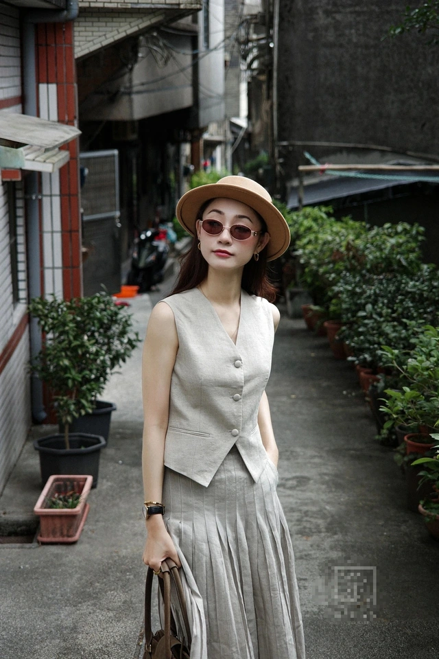 Những cách phối đồ sang xịn với trang phục linen cho nàng công sở- Ảnh 1.