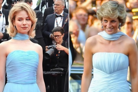 Bộ váy của Diana được tái hiện ở Cannes 2026