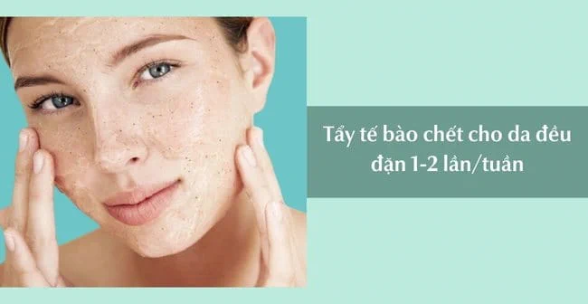 Tẩy tế bào chết cho da mụn đều đặn