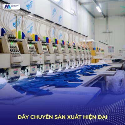 Dây chuyền sản xuất hiện đại đáp ứng tiêu chuẩn may mặc công sở