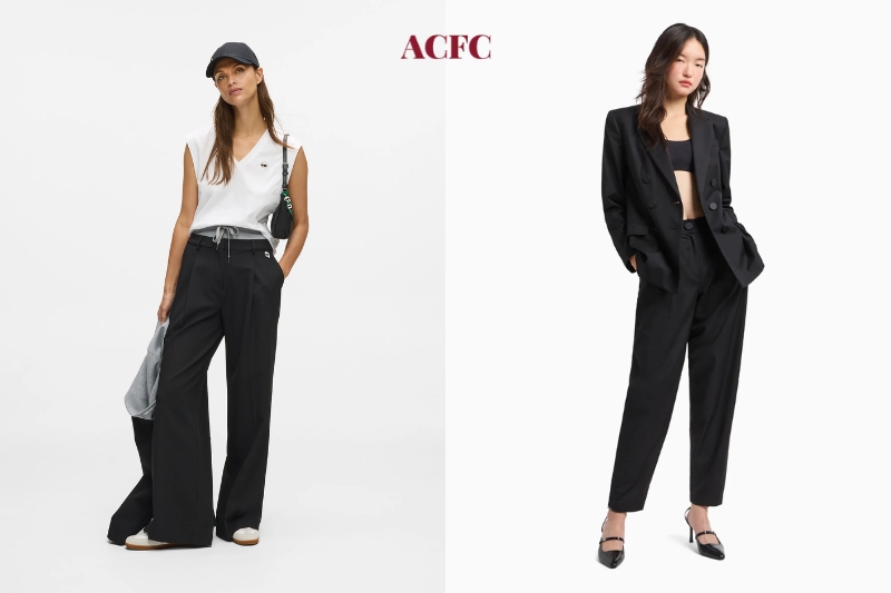 Quần Tây Đen Nữ: Từ Công Sở Đến Những Bản Phối Tối Giản Có Gu