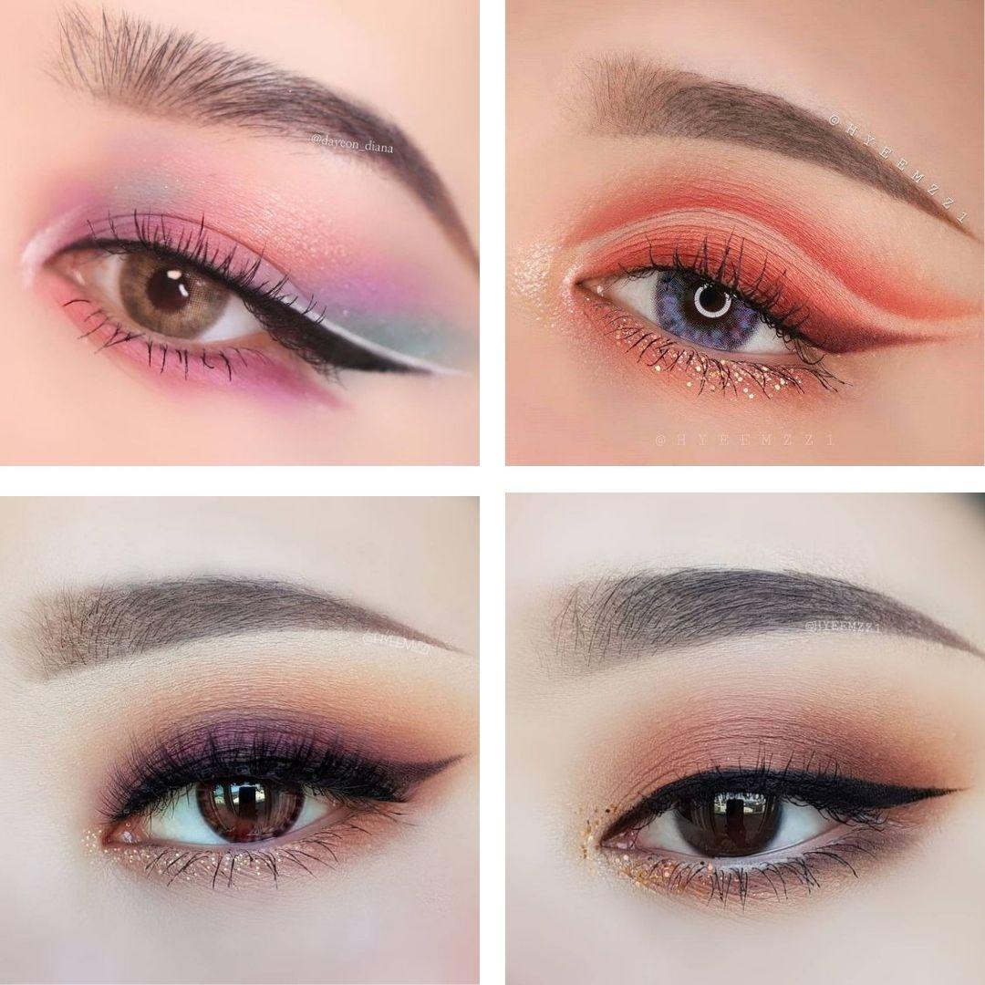 Áp dụng phấn nền mắt trung tính