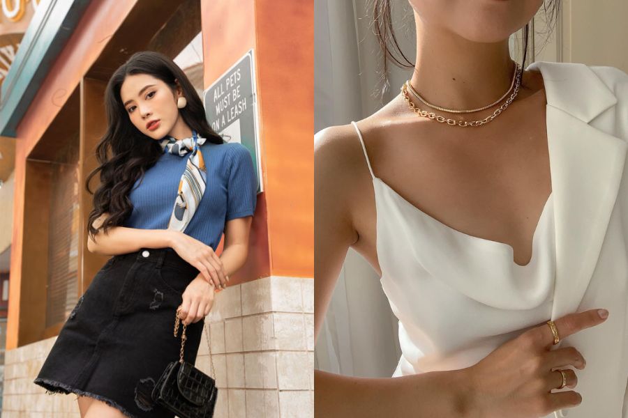 Phụ kiện đóng vai trò tạo điểm nhấn đắt giá cho tổng thể trang phục