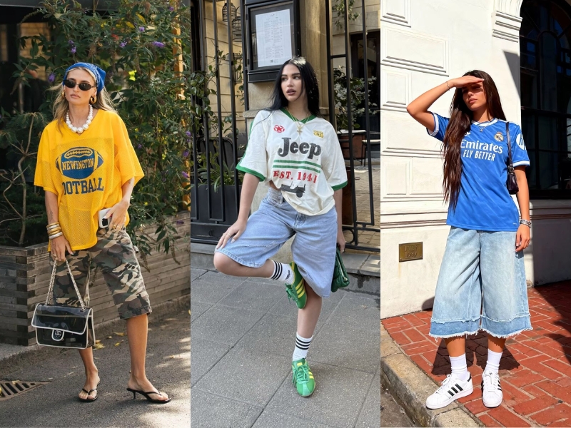 Phụ kiện và boots giúp định hình phong cách áo thun ngoại cỡ cao cấp