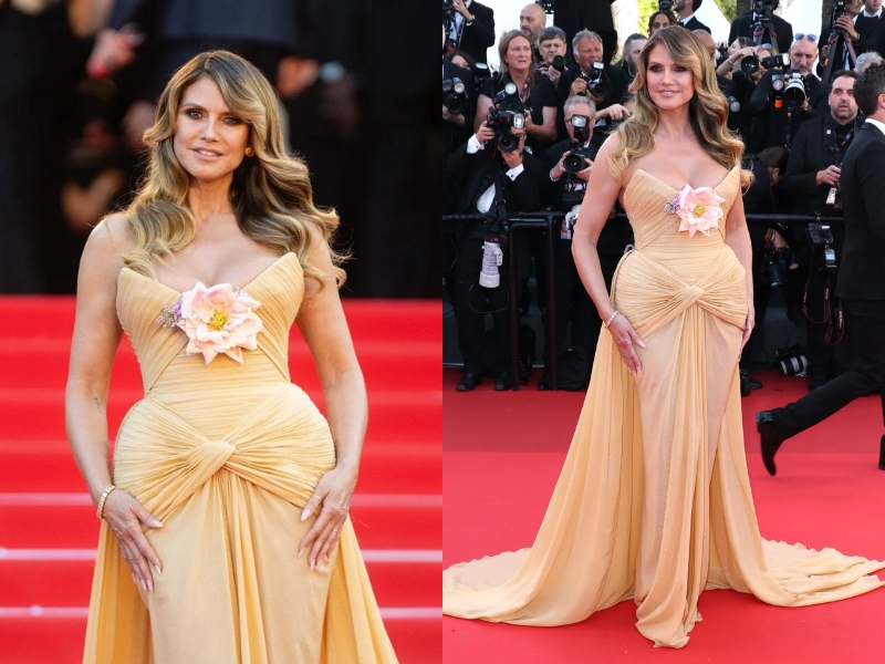 Heidi Klum lộng lẫy trong thiết kế Elie Saab