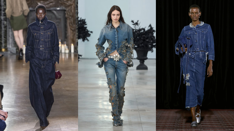 Denim cut-out và chi tiết phá cách