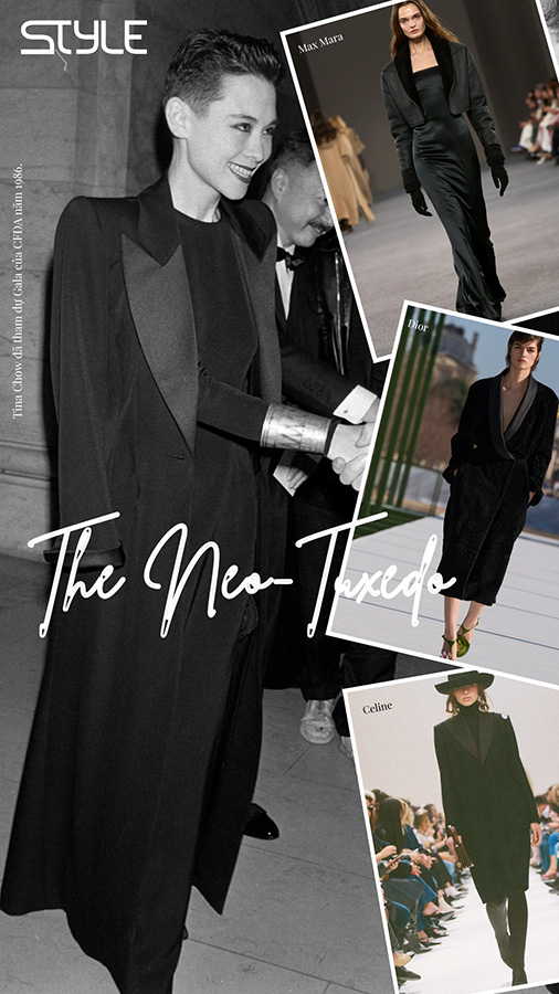 Tuxedo được giải phóng với phom dáng ngoại cỡ