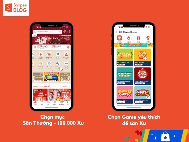 Tham gia Săn Thưởng - 100,000 Xu để tích Shopee Xu