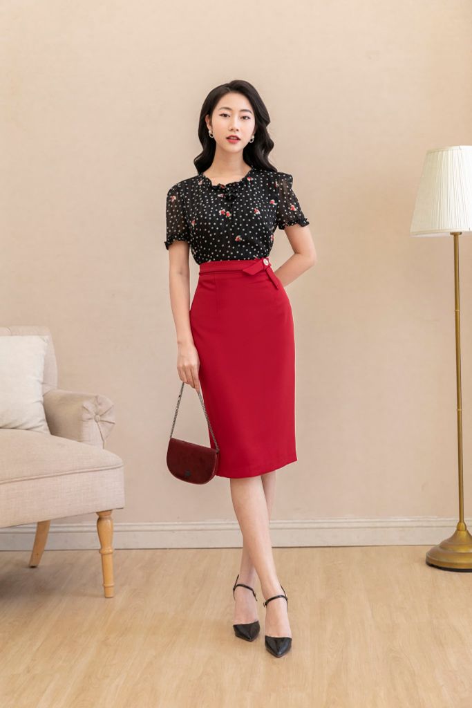 Chân váy màu sắc nổi bật