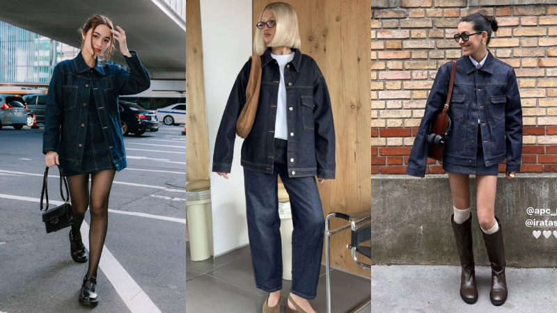 Denim kết hợp tơ tằm