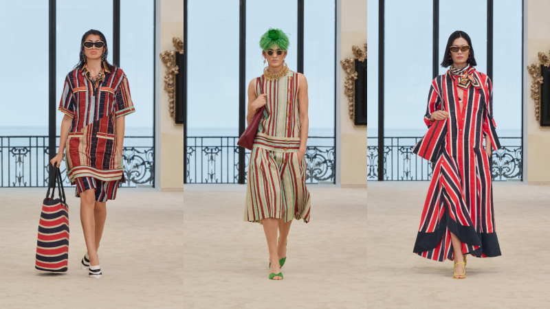 Đầm sọc Basque của Chanel