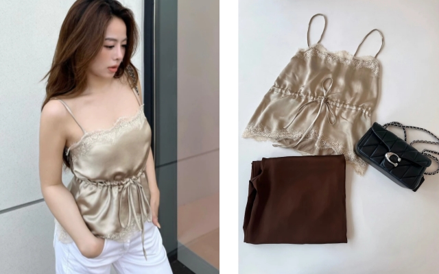 Chi tiết ren thủ công tạo điểm nhấn quyến rũ