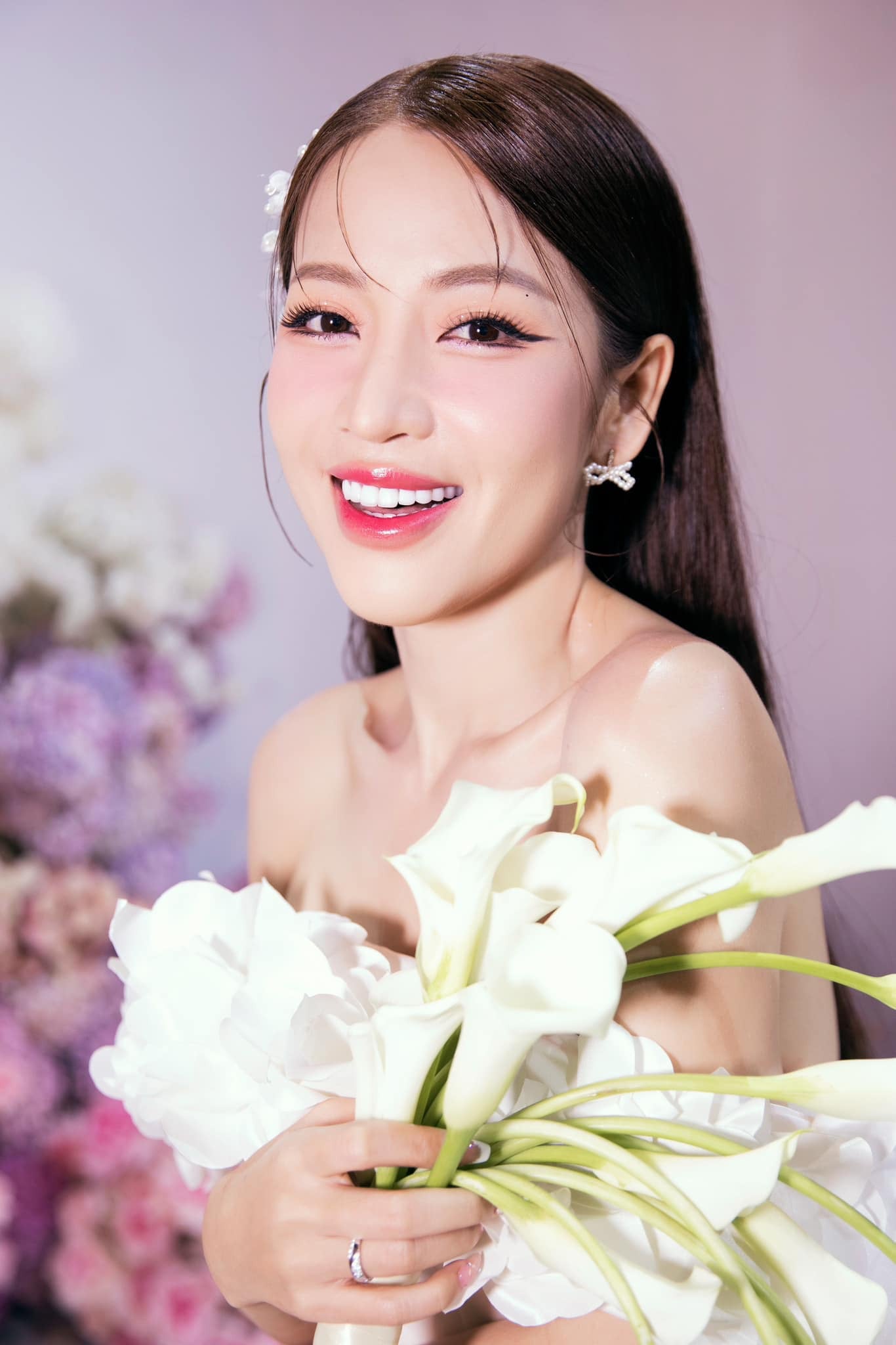 Tone makeup hồng baby trong trẻo