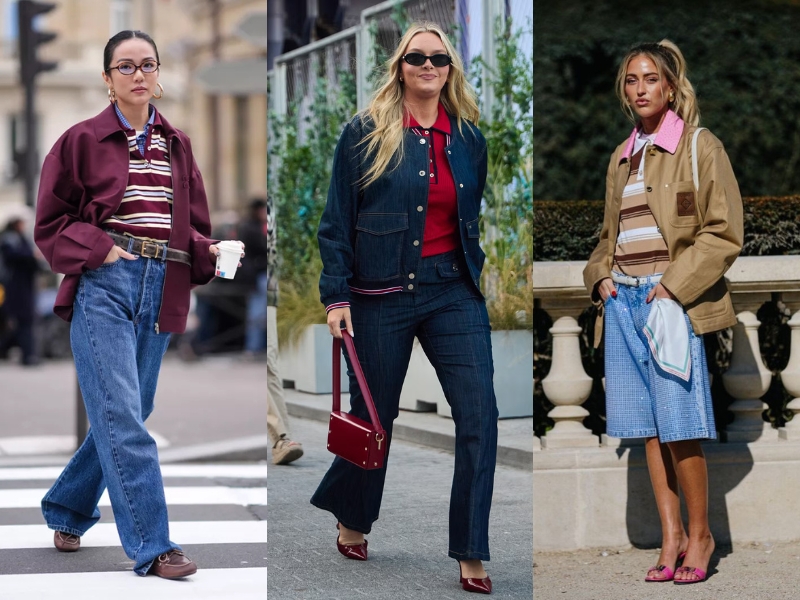 Cách phối layer áo polo với áo khoác ngoài mỏng nhẹ