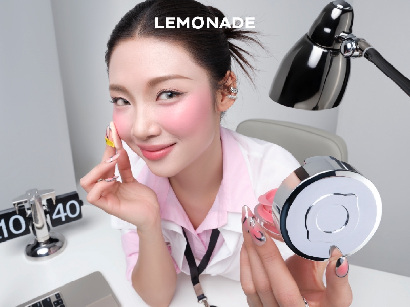 Má hồng Lemonade với kết cấu mịn màng