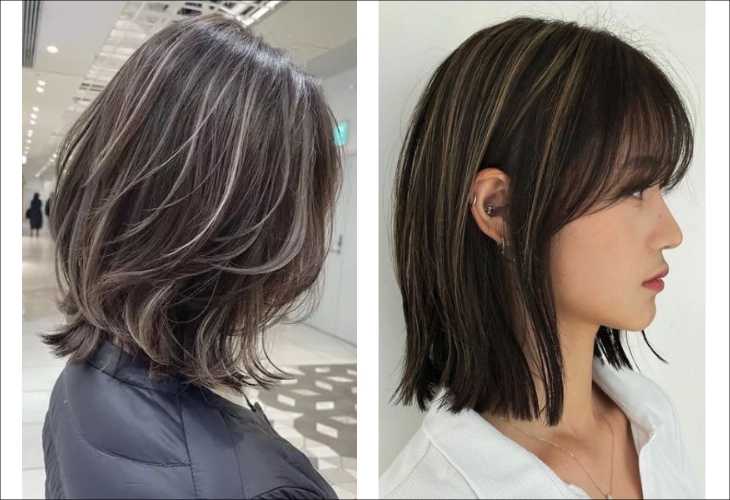 Tóc ngắn kết hợp highlight tạo điểm nhấn thu hút cho nàng cá tính