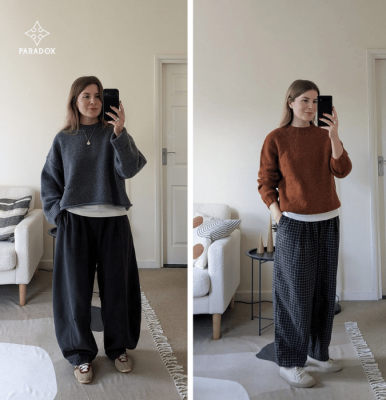 Ứng dụng phối lớp sweater sáng màu cho phong cách dạo phố năng động