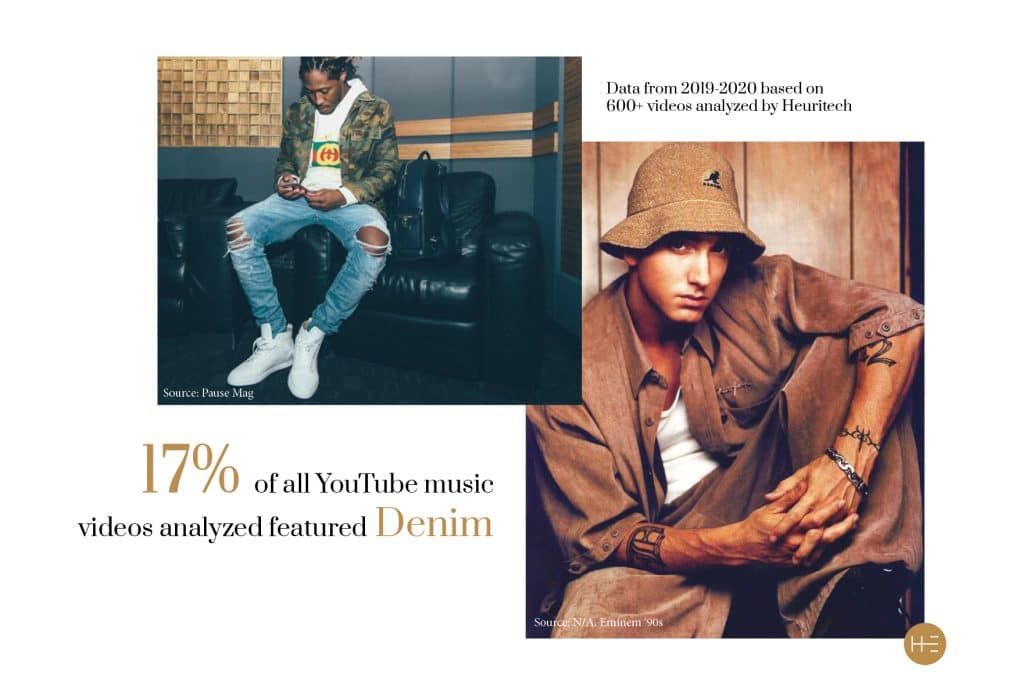 Trang phục denim bụi bặm đặc trưng của giới trẻ yêu hip-hop