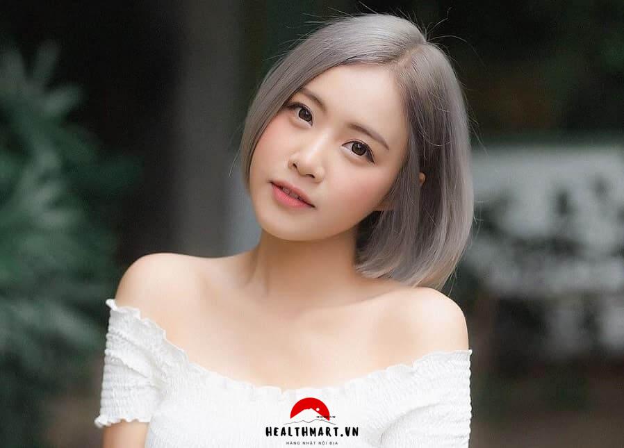 Tóc xám xanh ấn tượng