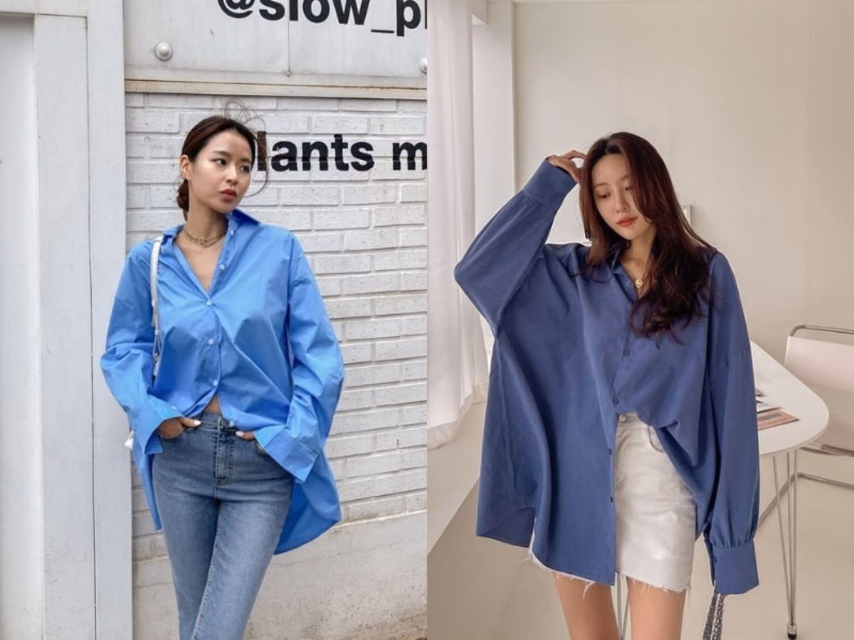 Áo sơ mi oversize là một cách phối đồ nữ theo phong cách casual