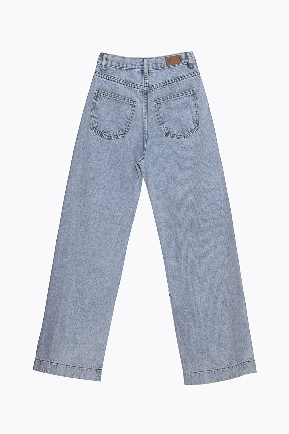 Quần jeans ống thẳng màu xanh classic