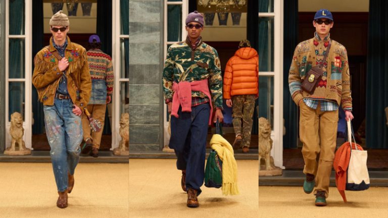 Màu sắc và chất liệu trong BST Ralph Lauren Thu Đông 2026