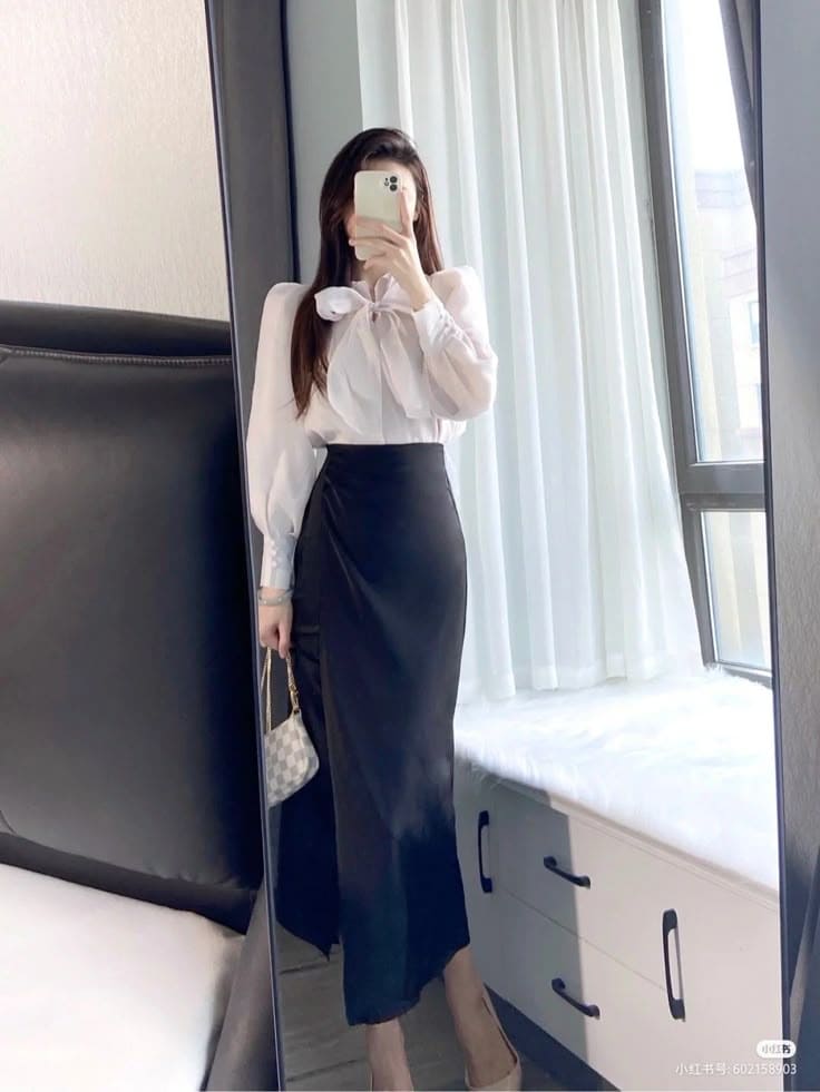 Phối Đồ Công Sở - Outfit Thanh Lịch Nhẹ Nhàng