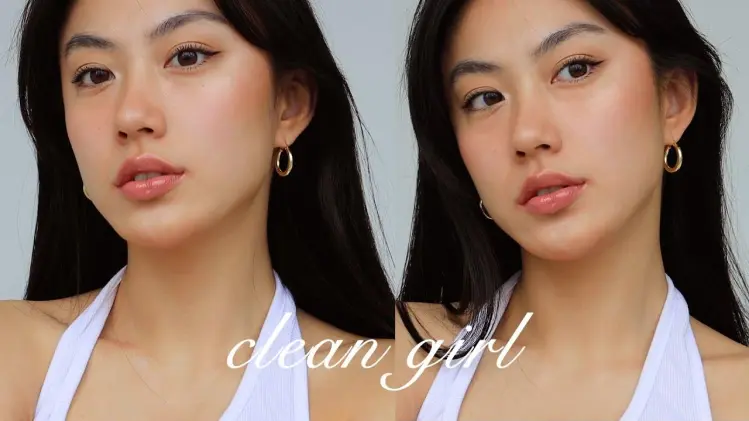 Clean girl makeup với làn da bóng khỏe và đường nét tối giản