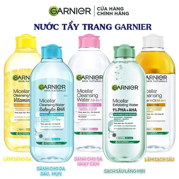 Nước Tẩy Trang Garnier Làm Sạch Sâu