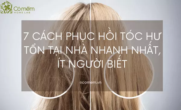 Phục hồi tóc hư tổn tại nhà với nguyên liệu tự nhiên dễ kiếm