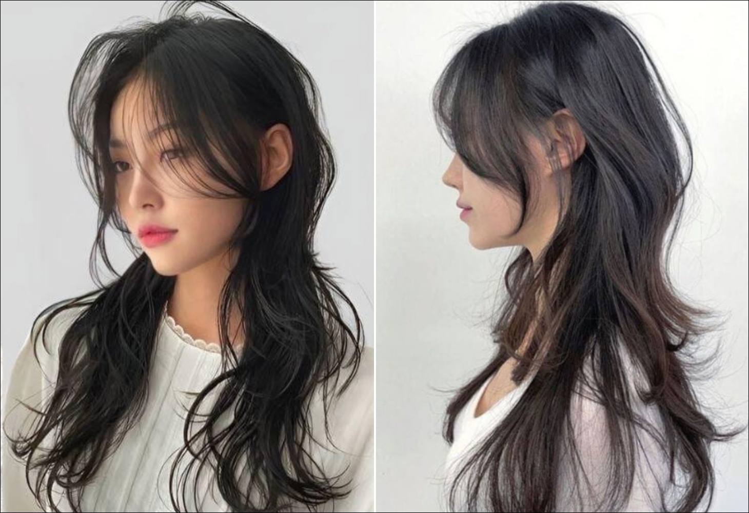 Tóc mullet layer dài