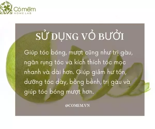 Nước vỏ bưởi giúp tóc mọc nhanh và khỏe mạnh từ gốc