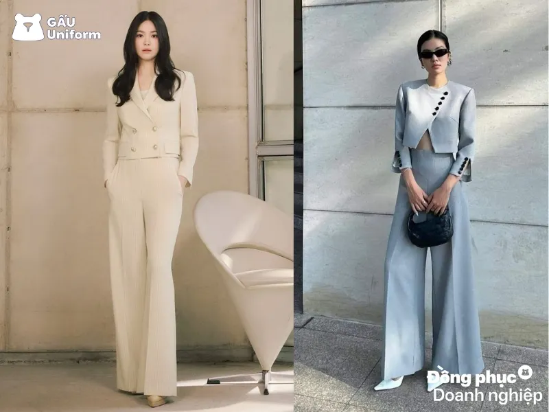 Phối đồ công sở gam trung tính rất ứng dụng