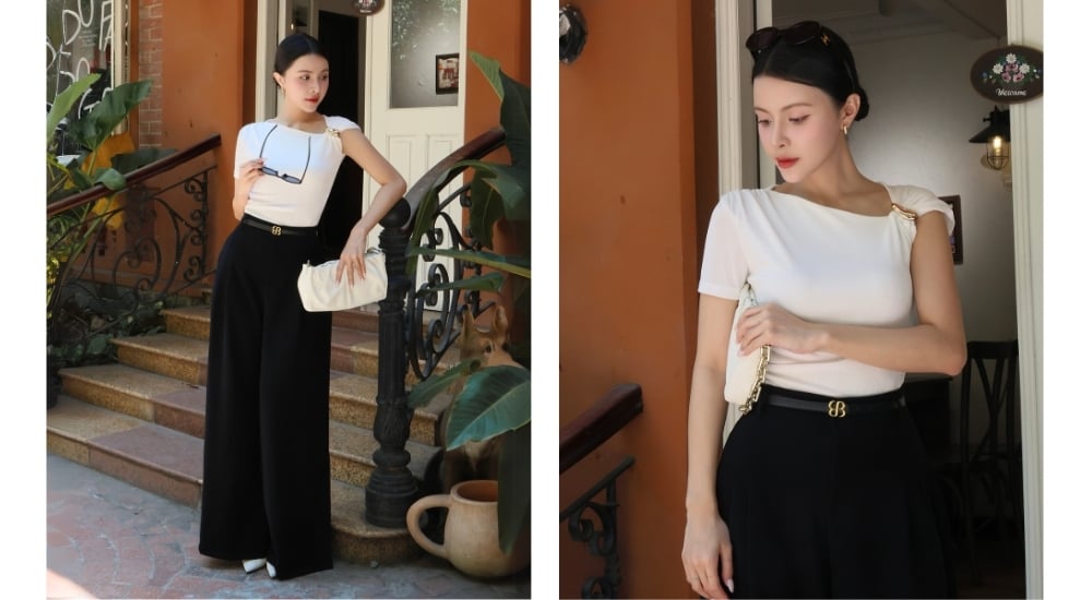 Áo thun kiểu công sở