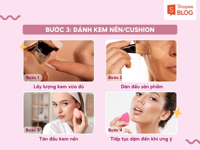 Lỗi nền dày khi trang điểm