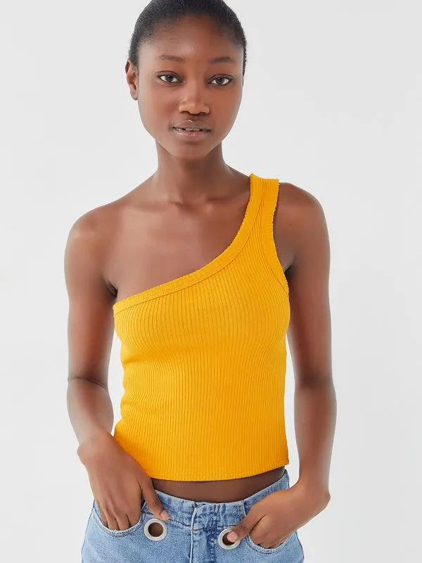 Áo thun gân lệch vai Urban Outfitters